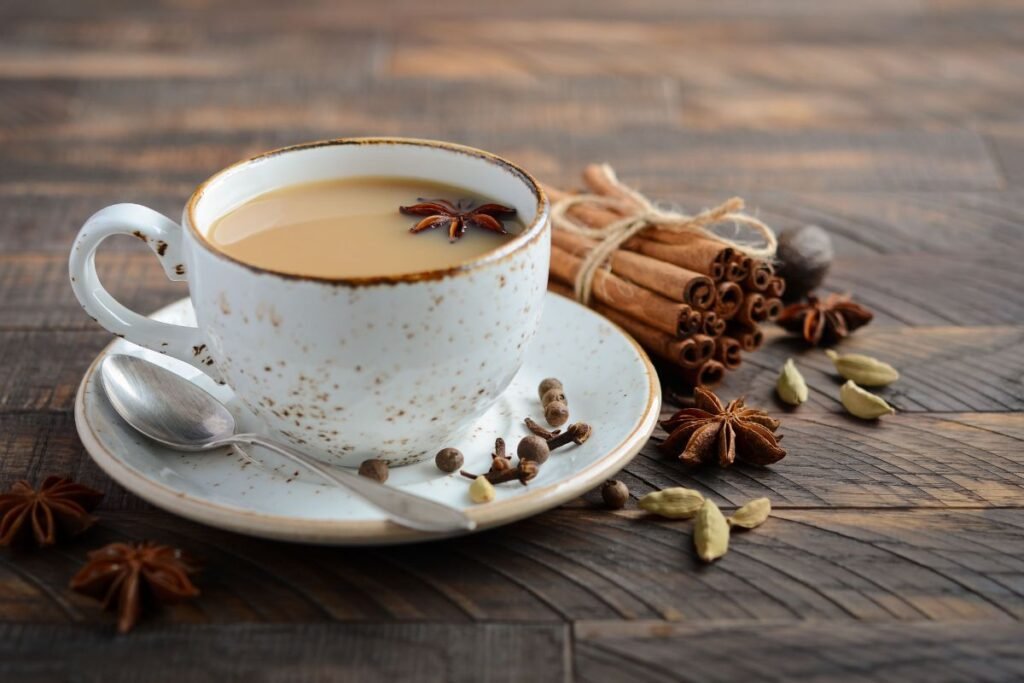 Ceașcă de Chai cu anason. Ceaiului chai